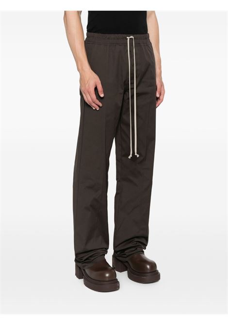 Pantaloni con coulisse in marrone Rick owens - uomo RICK OWENS | RU02E1378TE78